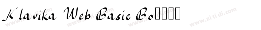 Klavika Web Basic Bo字体转换
